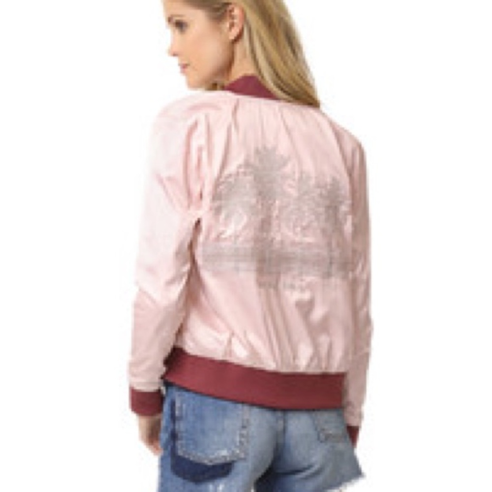 Anine Bing Women's Pink Bomber Jacket great condition XS